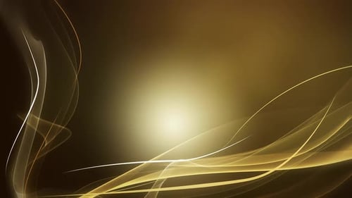 Golden Abstract Flowing Lines Background Animation