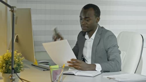 Business People Making Calls