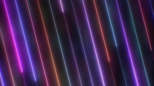 Vibrant Neon Light Streaks Moving Loop Background