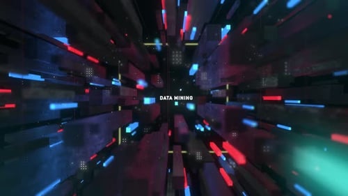 Hitech Digital Scifi Tunnel Word Data Mining