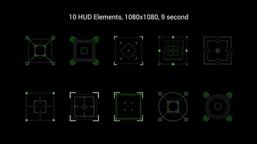 Animated Futuristic HUD Interface Elements Pack