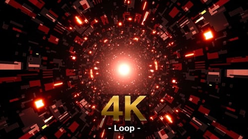 Túnel Red Light Tech Pattern