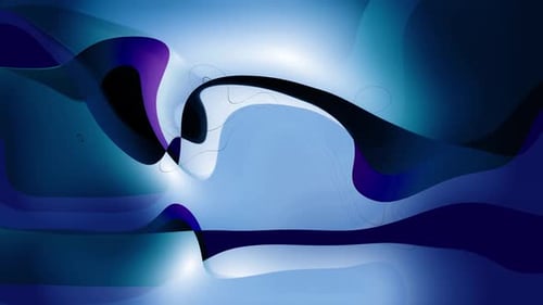 Abstract Fluid Wavy Shapes Background in Blue and Purple