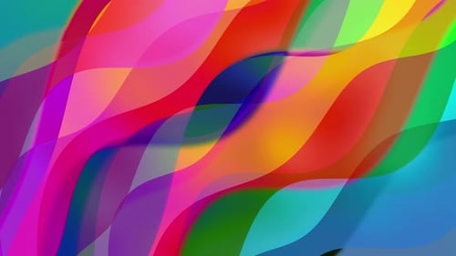 Abstrakte bunte Bewegung Hintergrund Glatte Wellen Nahtlose Linie