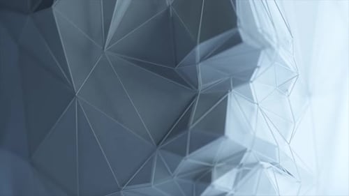 Abstract Polygonal Human Face Artificial Intelligence Concept