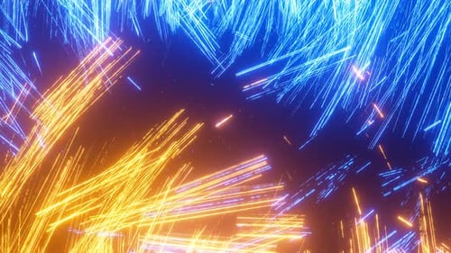 Abstraktion von elektrischem Licht in Form von Partikeln, Entladungen