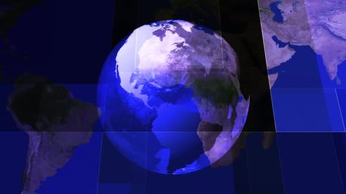 Blaue Farbtechnologie Earth Globe News Hintergrund