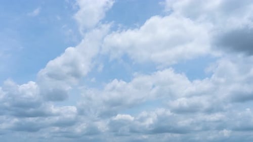 Clouds Drifting in a Blue Sky Time Lapse