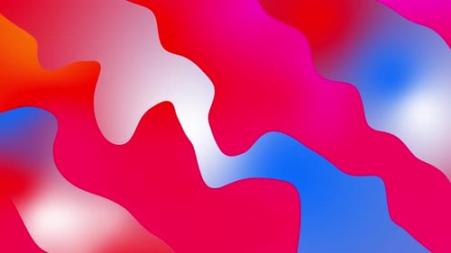 Abstract Gradient Liquid Smooth Wavy Background Animation