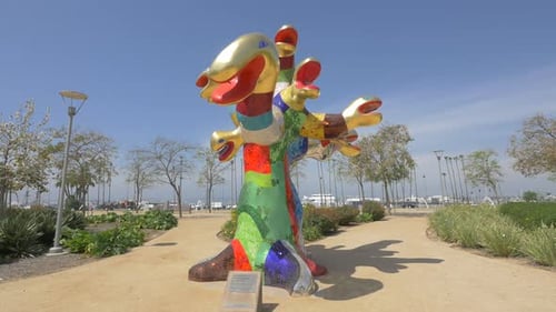 Le serpent dans un parc