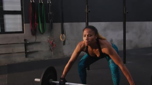Cross training at a gym