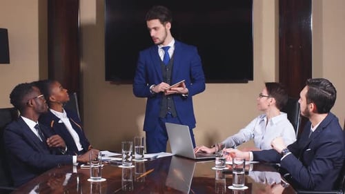 Business People Meeting in a Conference Room