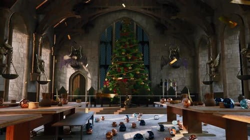 Lumière de Noël de Poudlard 08