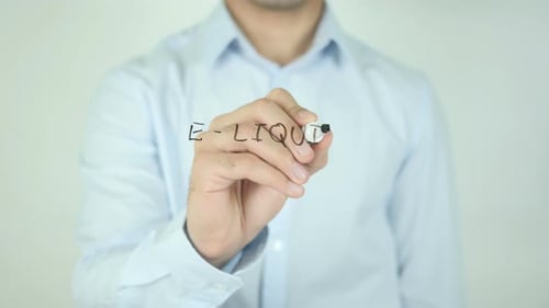 E Liquid, écriture à l'écran