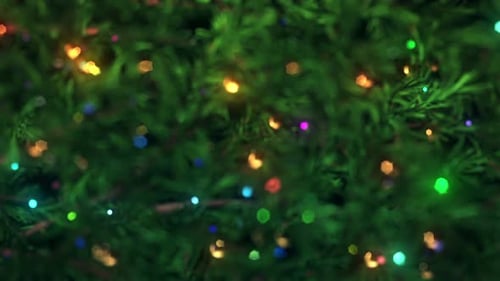 Luzes de Natal coloridas