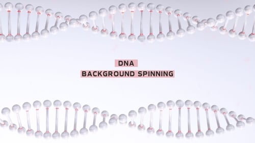 3D DNA Double Helix Rotating Loop Background