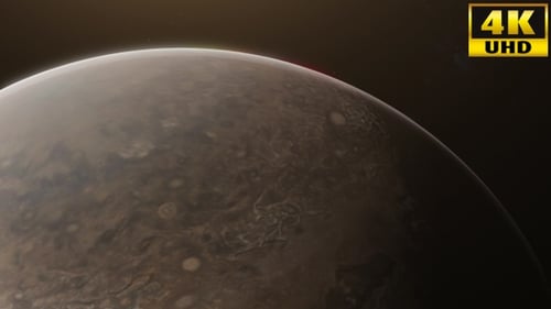 Realistic Planet Rotation with Sun Flare in Deep Space