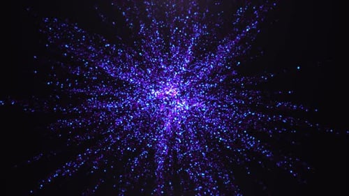Dynamic Abstract Particle Burst Background Animation