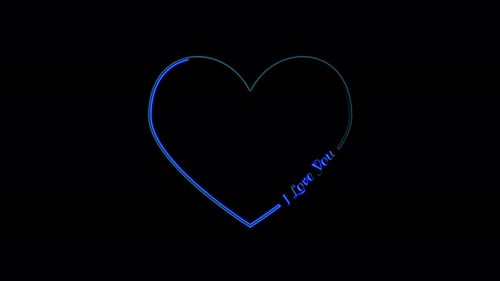 Icône lumineuse en forme de cœur en forme de néon isolée sur fond sombre. Symbole de l'amour.