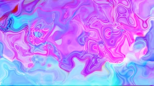 Abstract Fluid Colorful Ink Background Animation