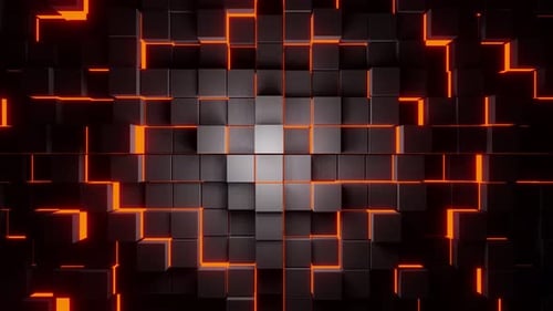 Fundo de loop Hell Cube Vj 4K