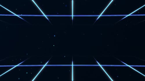 Futuristic Glowing Grid Lines Technology Abstract Background