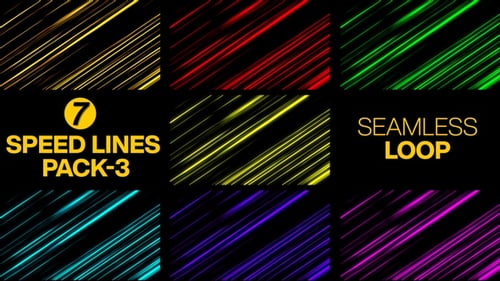 Anime Speed Lines Pack Seamless Loop V3