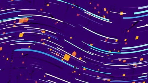 Abstract background with animation moving of lines