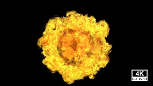 Fiery Explosion Alpha Channel Transition Effect