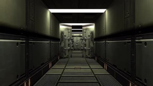 Fantastic Corridor With Doors