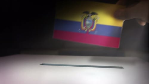 Hand Casting a Vote into Ballot Box Animation