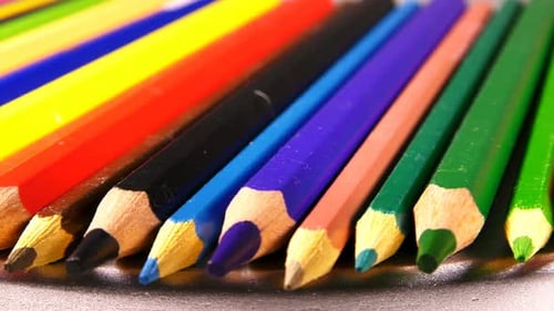 School Education Tools Colorful Pencils