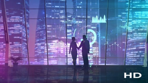 Successful Deal And Handshake On The Background Of The Window HD