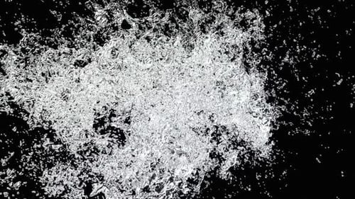 Water Splash Fluid Transition With Alpha Channel