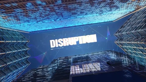Perturbation des mots d'affaires des gratte-ciel numériques