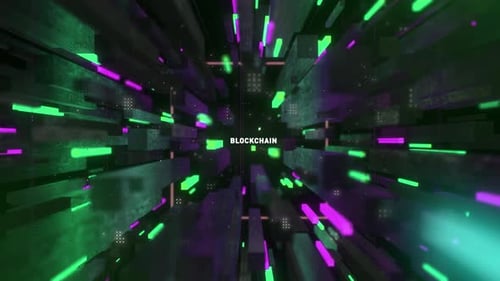 Hitech Digital Science-Fiction-Tunnel-Wort-Blockchain