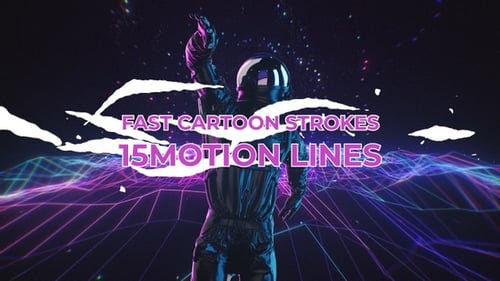 Fast Motion Line Transitions with Alpha Channel