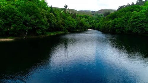 River Aerial Drohne Video 4k