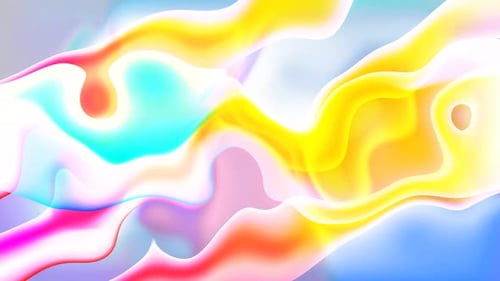 colorful glowing Flowing Liquid Waves motion background