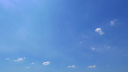 Time lapse of white cloud moving pass around sky background