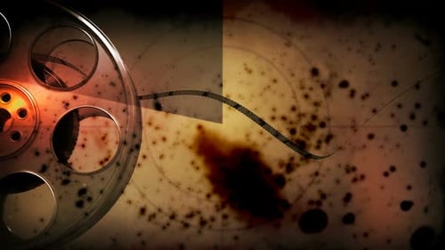 Abstract Vintage Film Reel Background Loop