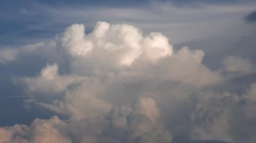 Clouds Moving in Sky at Sunset Time Lapse