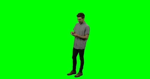 Young man using mobile phone