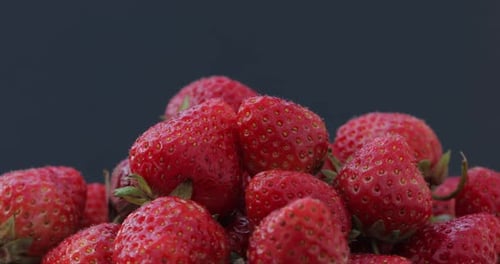Makro-Shot von Erdbeeren