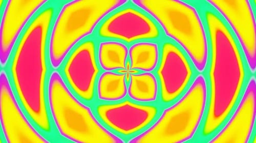 Bright Abstract Summer Pattern VJ Loop 02