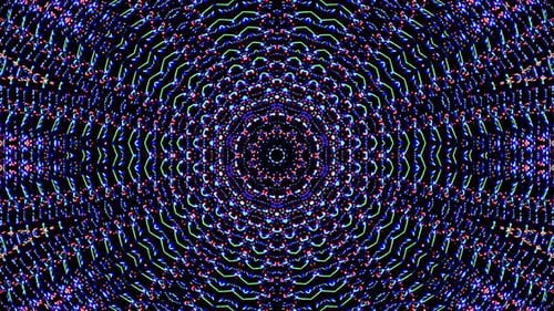 Seamless Abstract Kaleidoscope Digital Pattern Loop