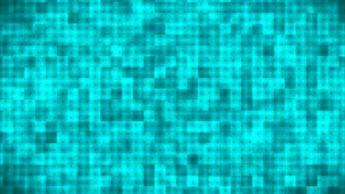Abstract Digital Grid Background with Shimmering Squares