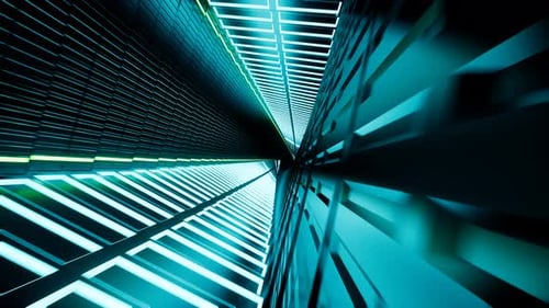 Abstract Neon Tunnel