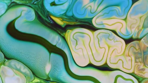 Diffusion de peinture alimentaire colorée abstraite 030