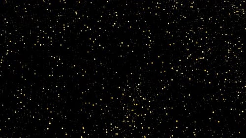Sparkling Golden Glitter Dust Particles Loop